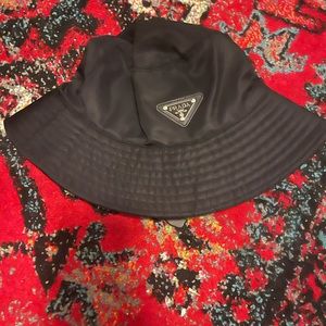 Prada black bucket hat